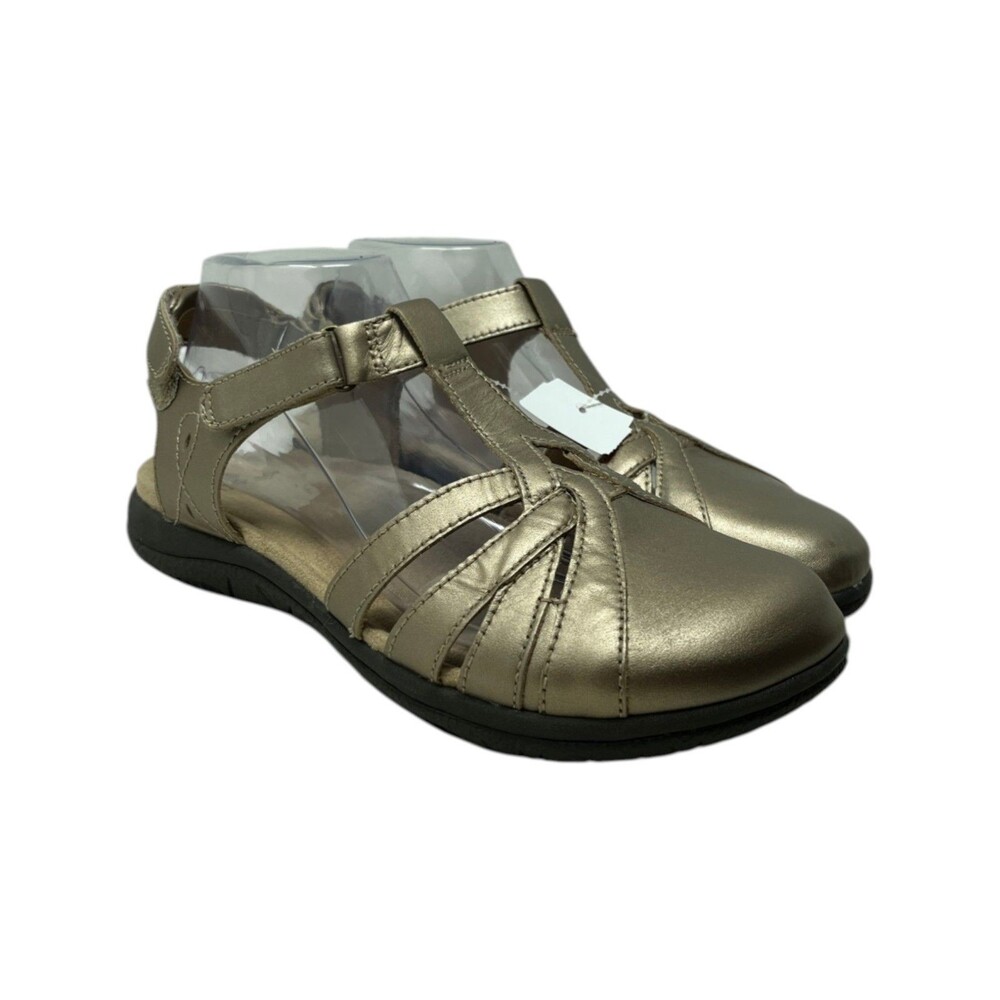Earth Origins Sandals Women's Size 8 Savoy Sierra Platinum Leather